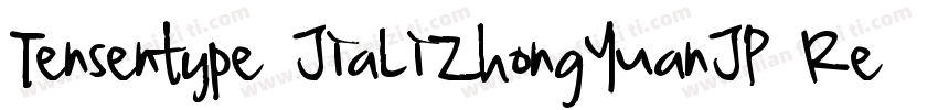 Tensentype JiaLiZhongYuanJP Regular字体转换